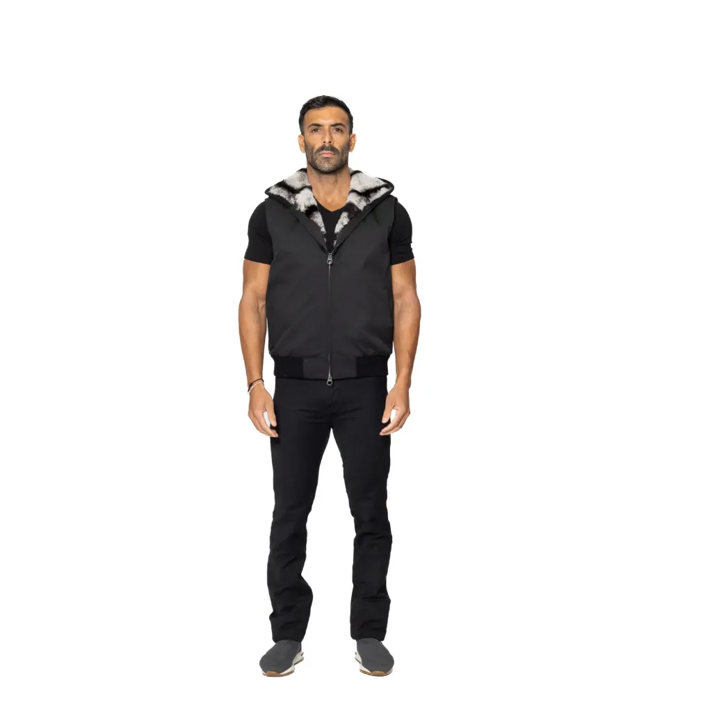 [5004881] ڤيست مطري مع فرو الارنب (BLACK~, S)