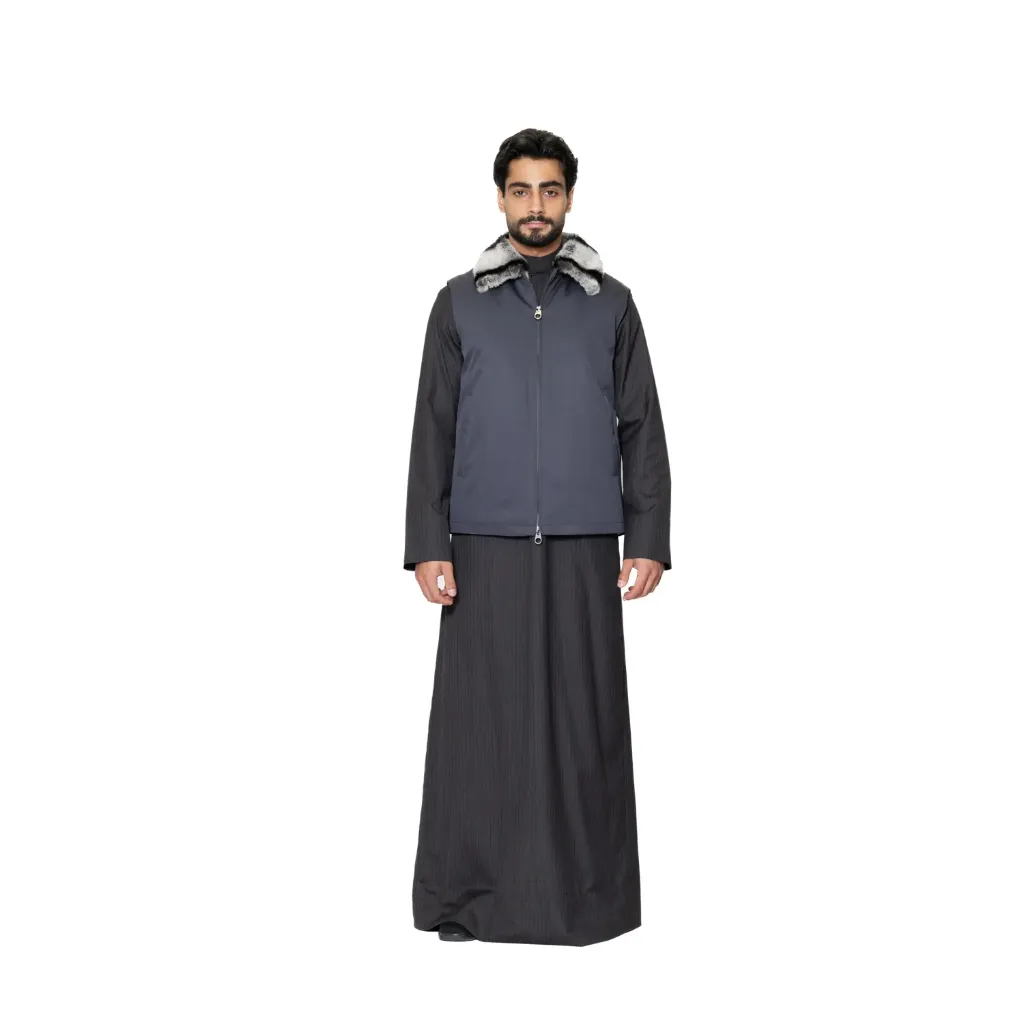 ڤيست مطري مع فرو الارنب
