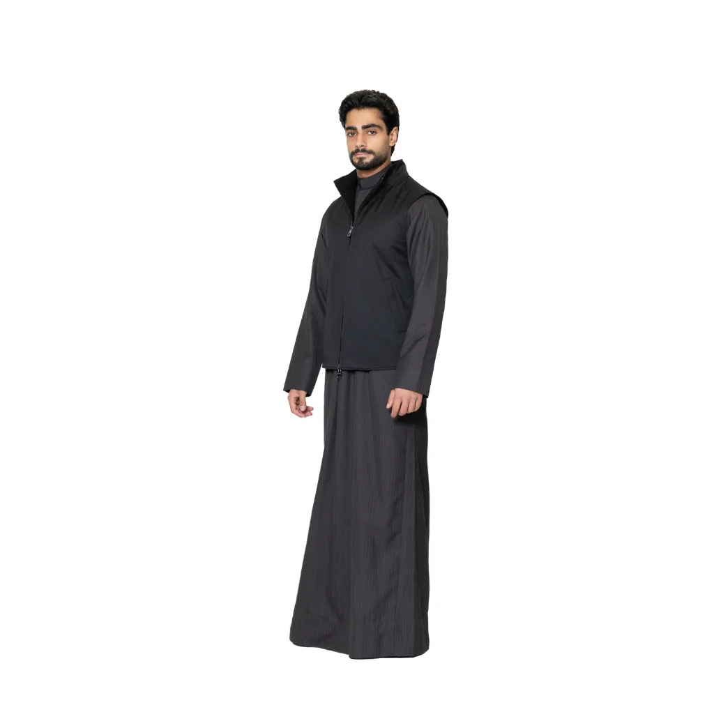 Raincoat Vest With Cashmere And Wool Double Face  - N - 003A