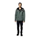 Raincoat Jacket With Fur Rex Rabbit Lining And Hood - 0013