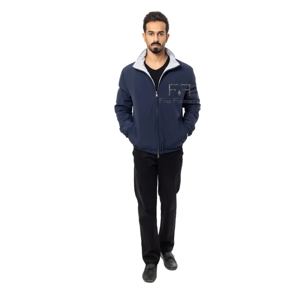 Raincoat Jacket With Cotton Double Face - 008