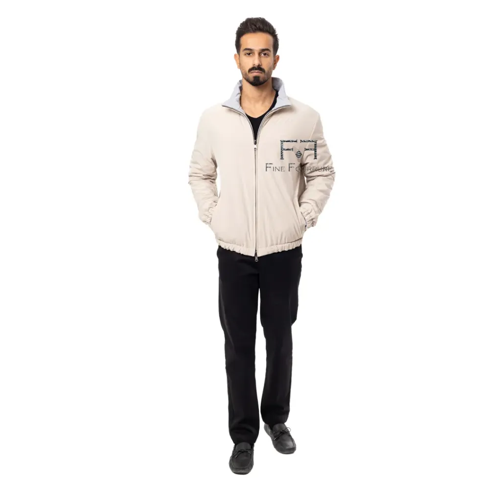 Raincoat Jacket With Cotton Double Face - 008
