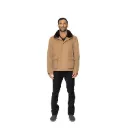 Jacket Cashmere And Wool With Cotton Lining With Rabbit Fur - A - 022
