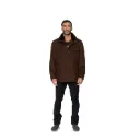 Jacket Cashmere And Wool With Cotton Lining With Rabbit Fur - A - 042