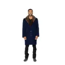 Jacket Cashmere And Wool With Cotton Lining And Mink Fur - A - 021