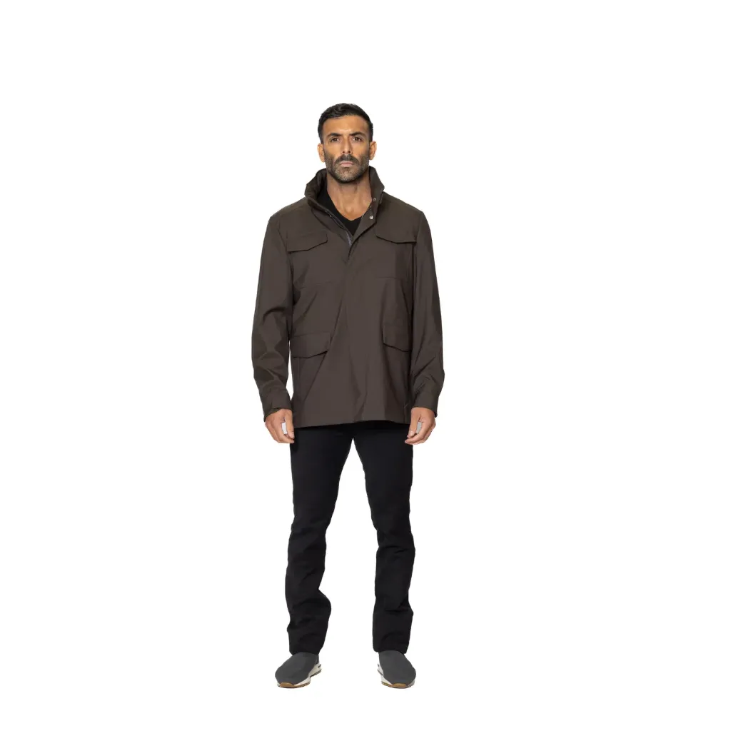 Raincoat Jacket With Cotton Lining - 029