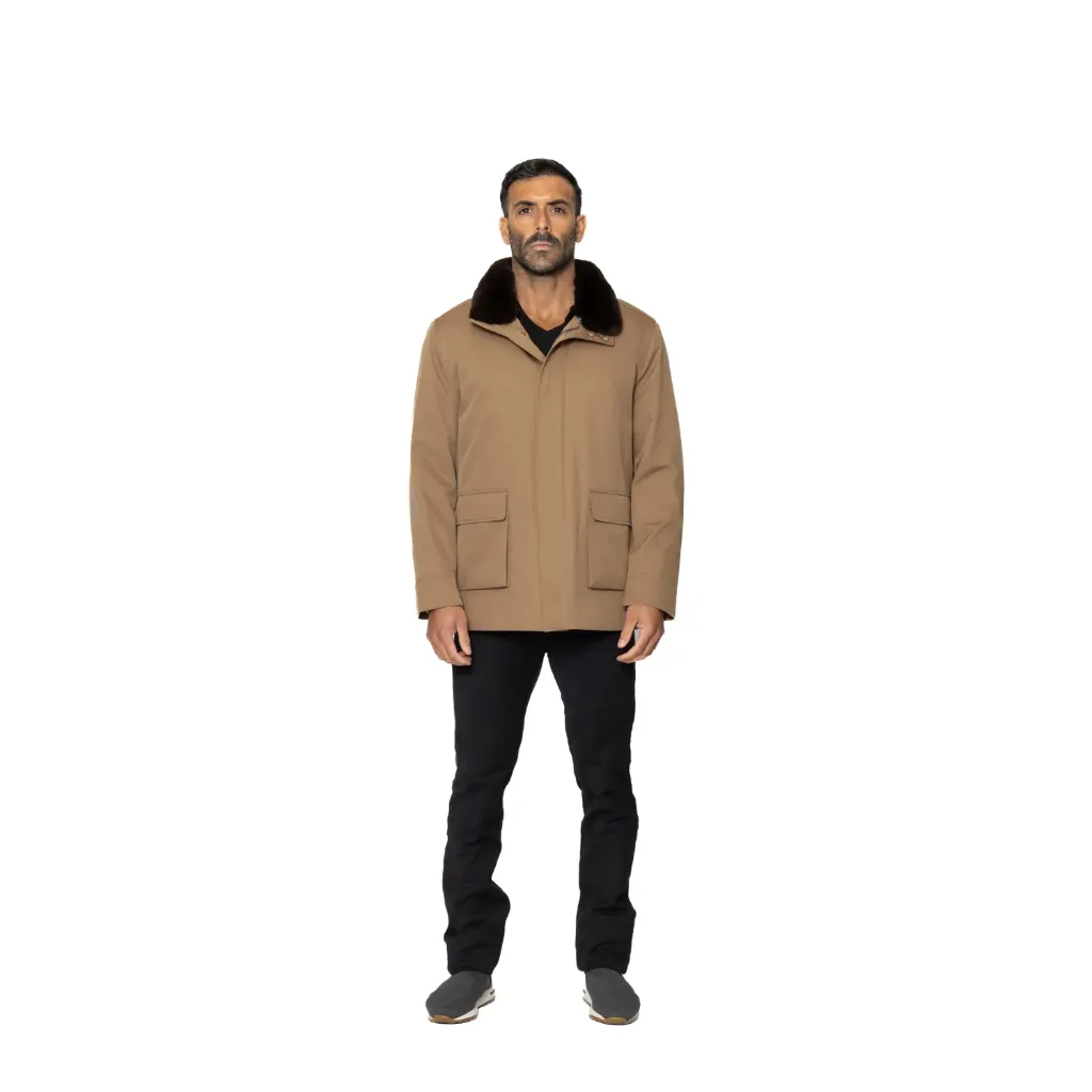 Raincoat Jacket With Fur Rex Rabbit - 014